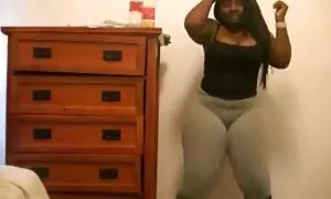 bbw ebony deg leggin ...